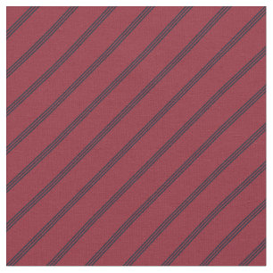 Rot & Navy Streifen Stoff