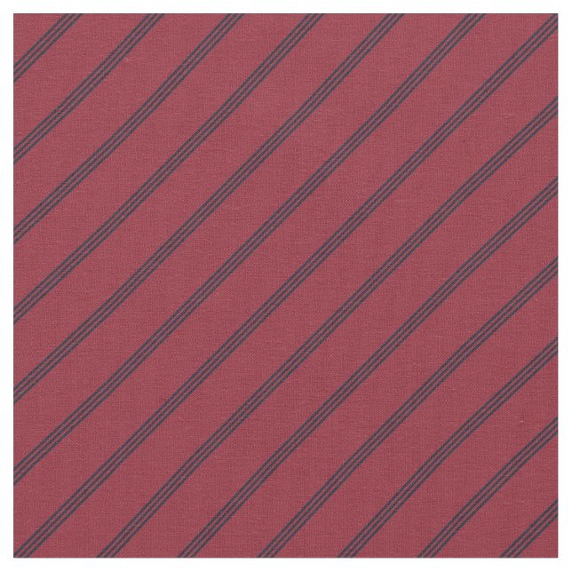 Rot & Navy Streifen Stoff (Nahaufnahme)
