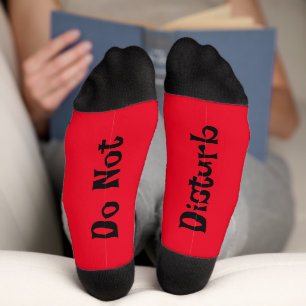 Rot nicht stören socken
