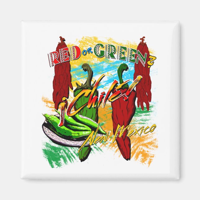 Rot oder Grün? Magnet (Vorne)