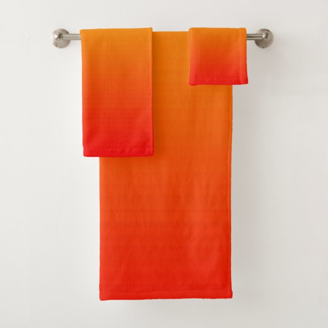 Rot, orange und gelb badhandtuch set (Insitu)
