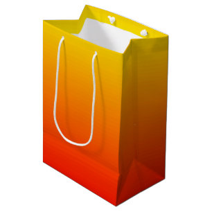 Rot, orange und gelb mittlere geschenktüte
