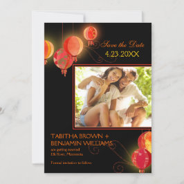 Rot-Papier-Lanterns Hochzeitsstift Save the Date F Einladung