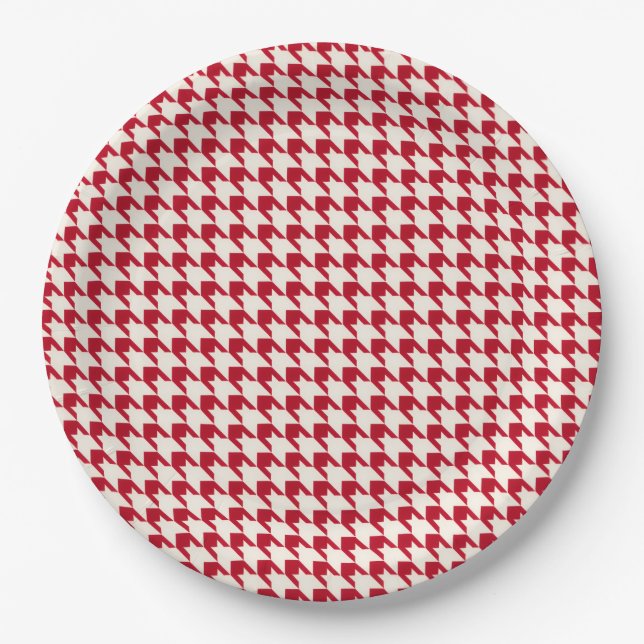 Rot Pappteller (Vorderseite)