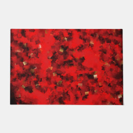 rot, quadratisch, geometrisch, Textur, kariert, Ka Fußmatte