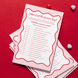 Rot-Rosa-Brautparty-Spiel, was hat die Sternenflot