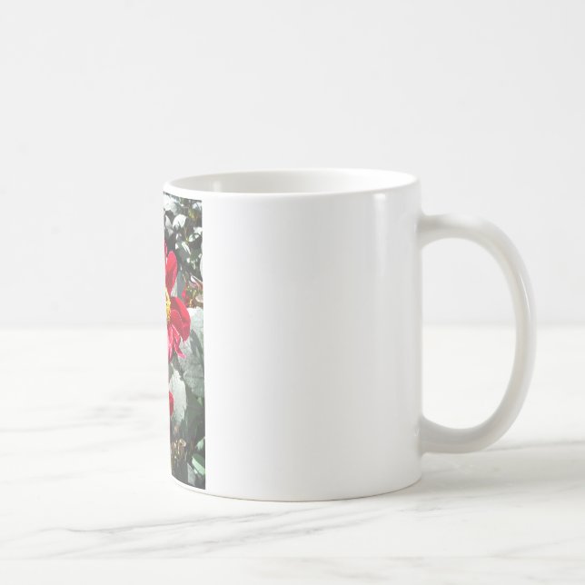 Rot-Rosa-Disy / Gänseblümchen Blume Kaffeetasse (Rechts)