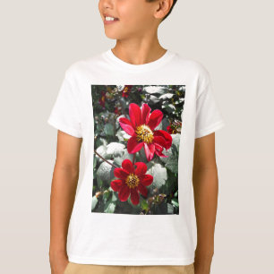 Rot-Rosa-Disy / Gänseblümchen Blume T-Shirt