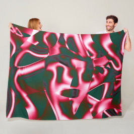 Rot-Rosa-Farbtöne auf abstrakten Tapes in dunklem Fleecedecke