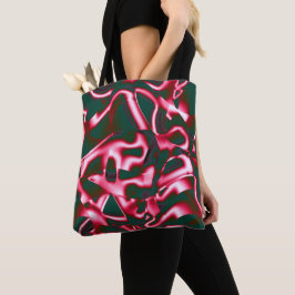 Rot-Rosa-Farbtöne auf abstrakten Tapes in dunklem Tasche