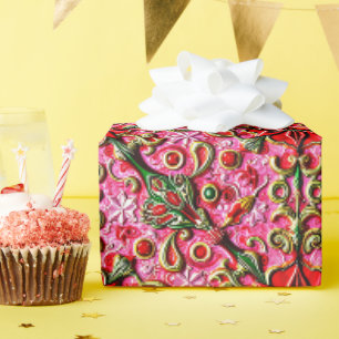 ~ Rot, Rosa und Gold ~ Geschenkpapier