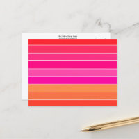 Rot, Rosa und Orange Streifen