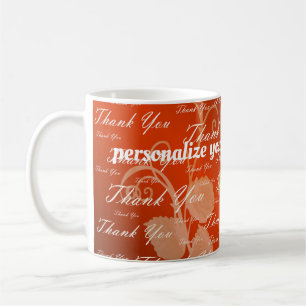 Rot, Rose, Gold, Silber, danke + Ihnen, Blume, Kaffeetasse
