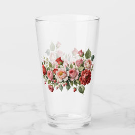 Rot-Rose-Swag Glas
