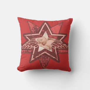 Rot-Rot-Kissen von Angelic ergänzen Ihr eigenes Fo Kissen
