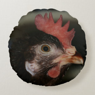 Rot Rundes Kissen