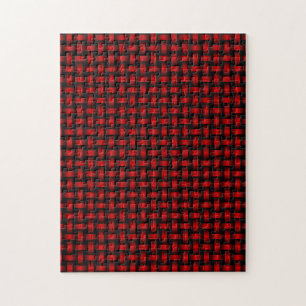 Rot-Schwarz-Gewebe-Muster