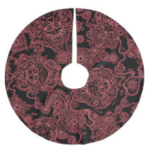 Rot-schwarz-gotische Skulptur-Rock