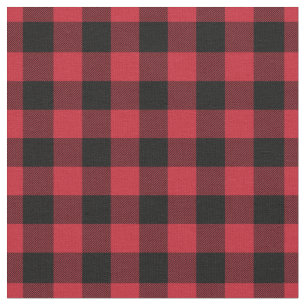 Rot-schwarz kariert Gingham Stoff
