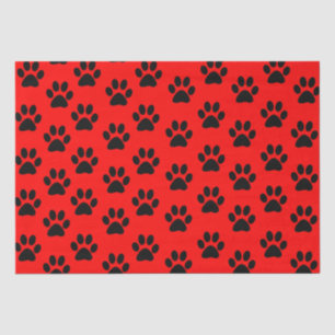 Rot Schwarz Katze Pfote Hund Pfote Tier Pfote Must Seidenpapier