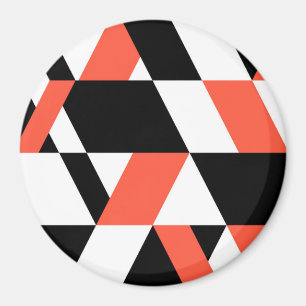 Rot-schwarz, modern, trendig, geometrisch, urbane magnet