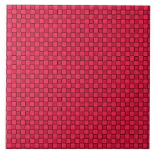 Rot-Schwarz-Schachbrett Fliese