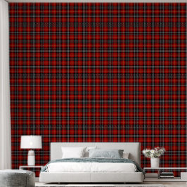 Rot-Schwarz-Schottischer Tartan Kariert Tapete