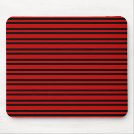 Rot-Schwarz-Streifenmuster Mousepad