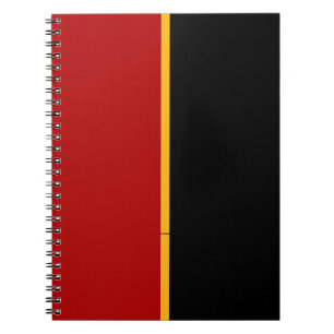 Rot, Schwarz und Gelb CUSTOM Notizblock