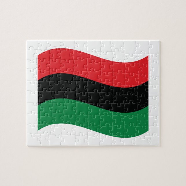 Rot-, Schwarz- und Grüne-Flagge (Horizontal)