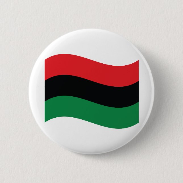 Rot-, Schwarz- und Grüne-Flagge Button (Vorderseite)