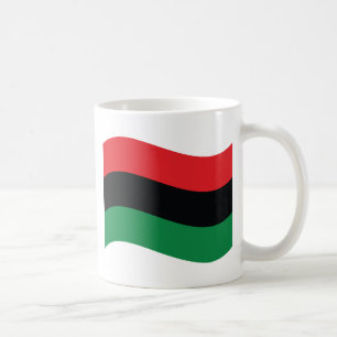 Rot-, Schwarz- und Grüne-Flagge Kaffeetasse