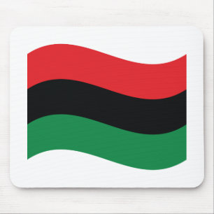 Rot-, Schwarz- und Grüne-Flagge Mousepad