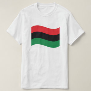 Rot-, Schwarz- und Grüne Flagge T-Shirt