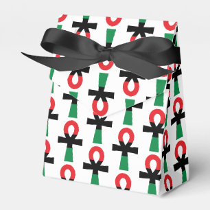 Rot, Schwarz und grüner Ankh Geschenkschachtel