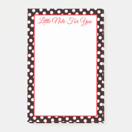 Rot Schwarz und Weiß Post-it Klebezettel