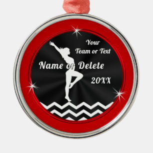Rot, Schwarz, Weiß, Gymnastikgeschenke für Mädc Ornament Aus Metall