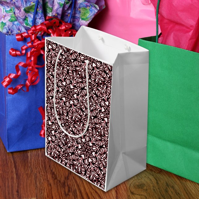 Rot, Schwarz, Weiß Mittlere Geschenktüte (Von Creator hochgeladen)