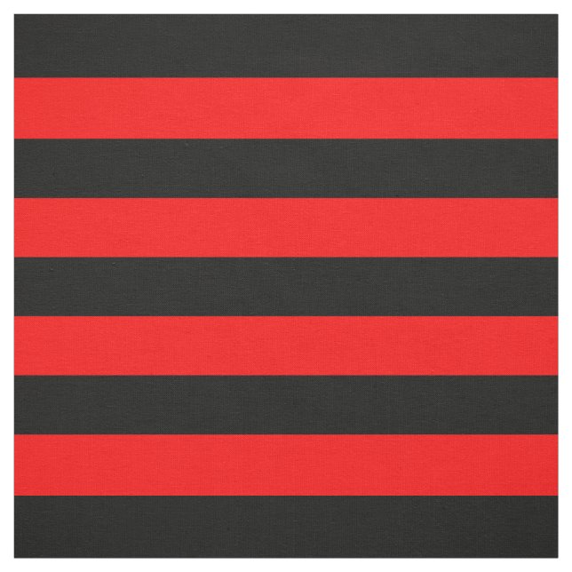 Rot/Schwarze Streifen Stoff (Muster)