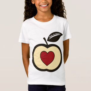 Rot & Schwarzer Apfel + Herz Food To Grow T-Shirt