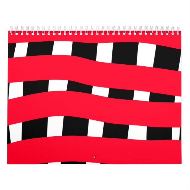Rot schwarzer Schachbrett Einfacher Mann Geschenk  Kalender (Titelbild)