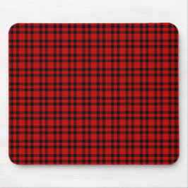 Rot-schwarzes Karomuster Mousepad