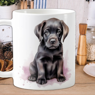 Rot - Schwarzes Labor Kaffeetasse