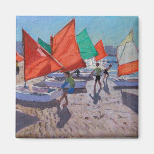 Rot segelt Royan Frankreich Magnet