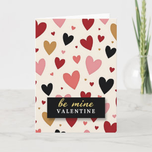 Rot sei mein Valentinsherz-Karte Karte