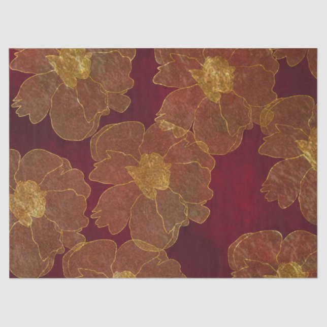 Rot Seidenpapier (Vorderseite)