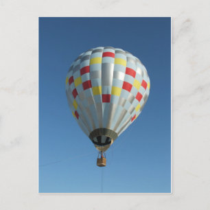 Rot-Silberluftballon Postkarte