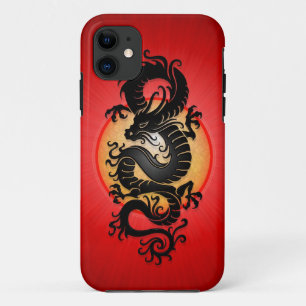 Rot sprengte chinesischen Drachen Case-Mate iPhone Hülle