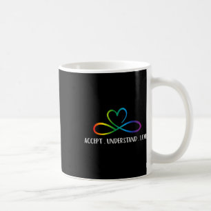 Rot statt Autismus Unendlichkeit akzeptieren Liebe Kaffeetasse