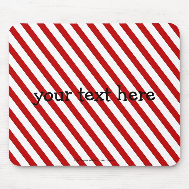 Rot Striped Mousepad (Vorne)